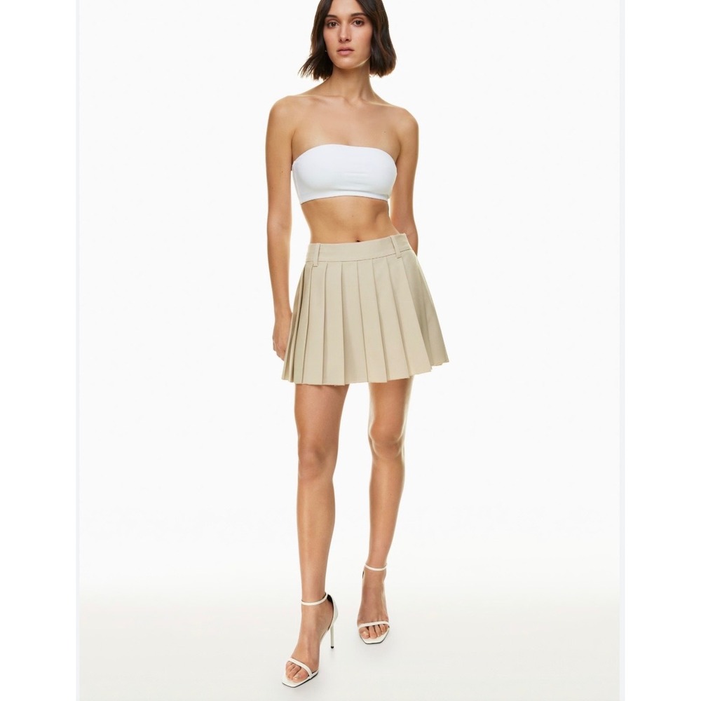J.Crew Women Satin Pleated Mini Skirt Champagne Gold Size 4 Party Date Night NEW